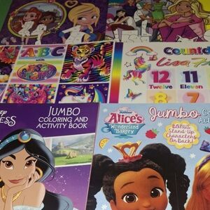 Jumbo Girls Coloring Activity Sticker Reading Books Lot Get 2 Coloring Books FRE